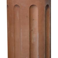 A Terra Cotta Chimney Pot 15" W x 15" D x 48" H — France, 19th Century