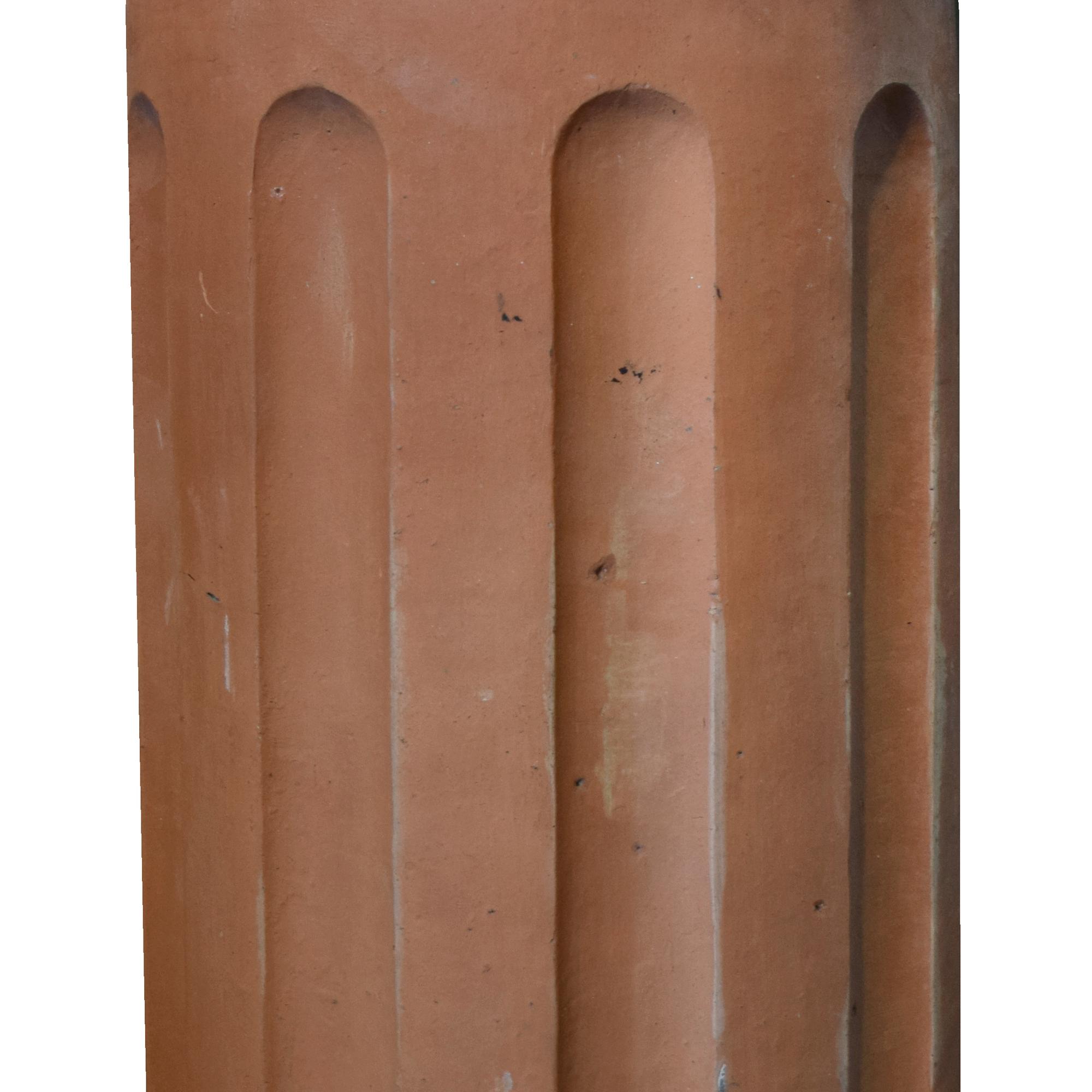 A Terra Cotta Chimney Pot 15" W x 15" D x 48" H — France, 19th Century