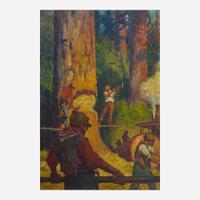 Oliver Kemp (American, 1887-1934) Lumberjacks