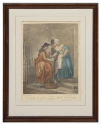 A Set of Thirteen English Mezzotint Engravings Height of tallest overall 23 inches.