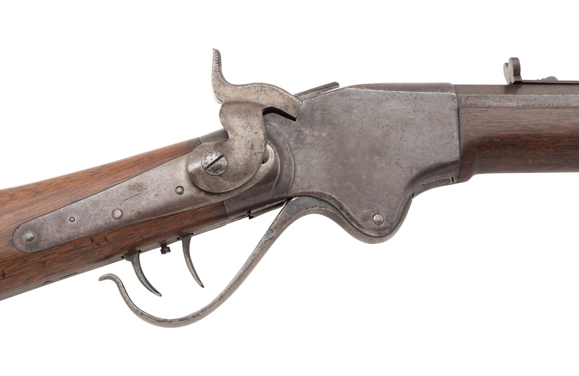 Heavy Barreled Plains Rifle Built on a Model 1860 Spencer Carbine Action by William H. Soper