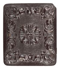 [CIVIL WAR]. Ninth plate ruby ambrotype of Confederate soldier.