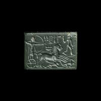 An Egyptian Green Jasper Plaque