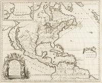 [MAP]. HENNEPIN, Louis (1626-1704). Carte d'un tres grand pays entre le Nouveau Mexique et la Mer Glaciale . Utrecht: G. Broedelet, 1697.