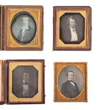 [EARLY PHOTOGRAPHY]. A collection of 22 sixth plate daguerreotype portraits of young adults and teenagers, including: