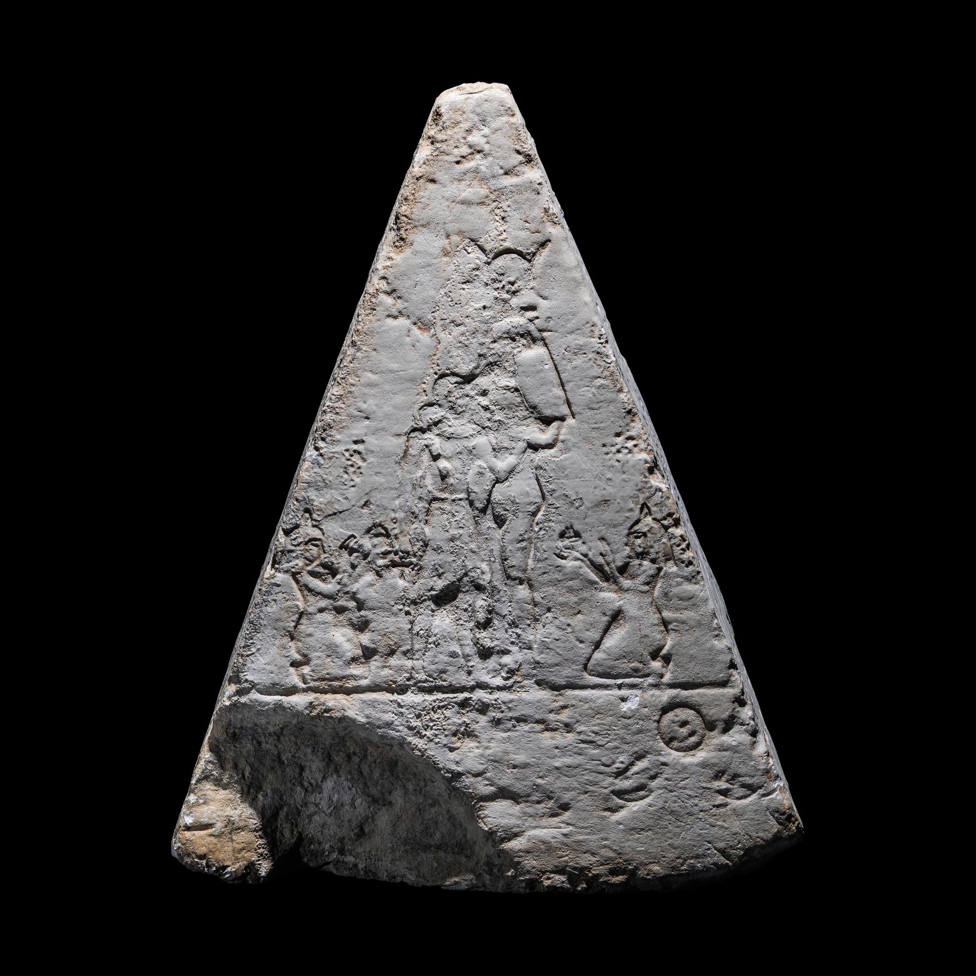 An Egyptian Limestone Pyramidion