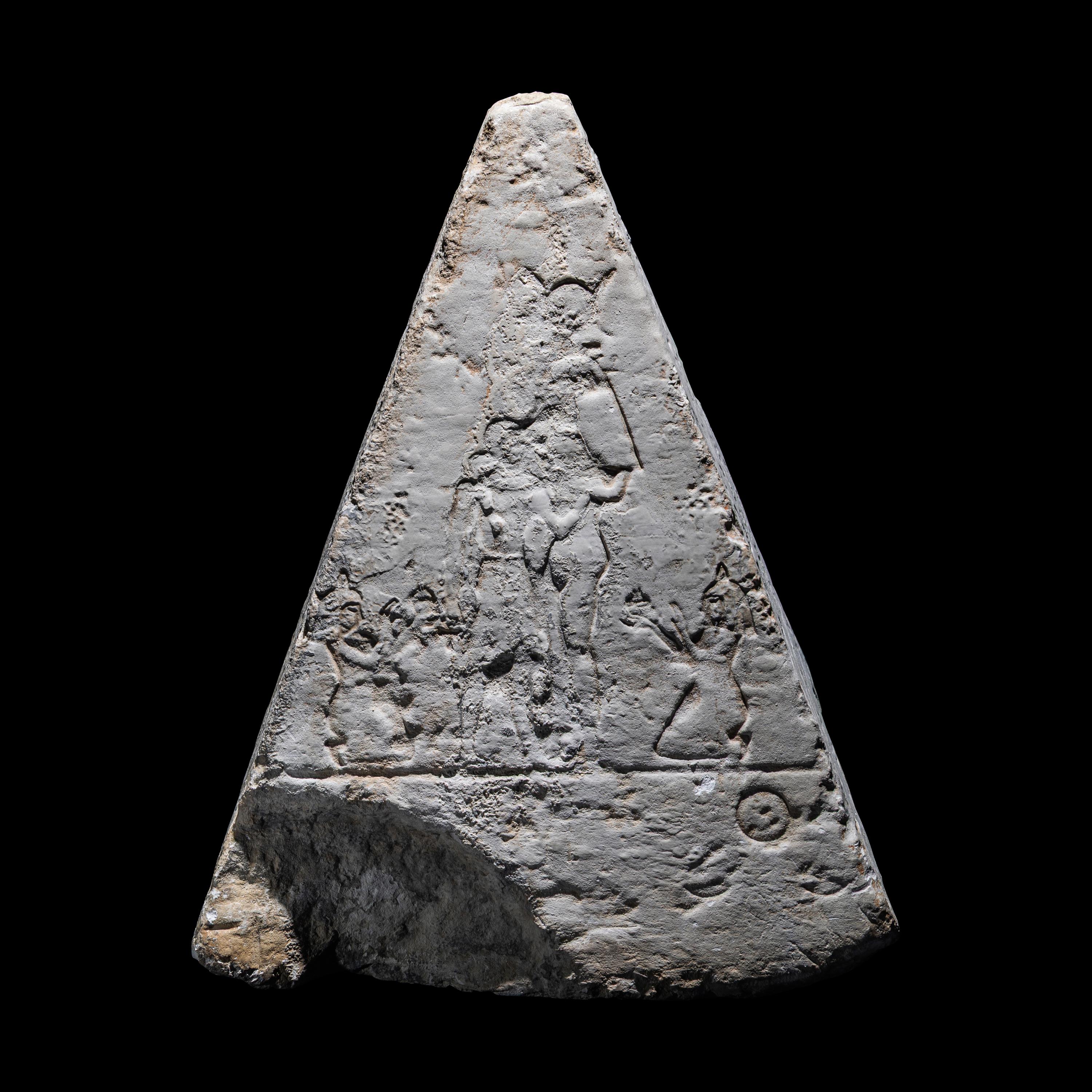 An Egyptian Limestone Pyramidion