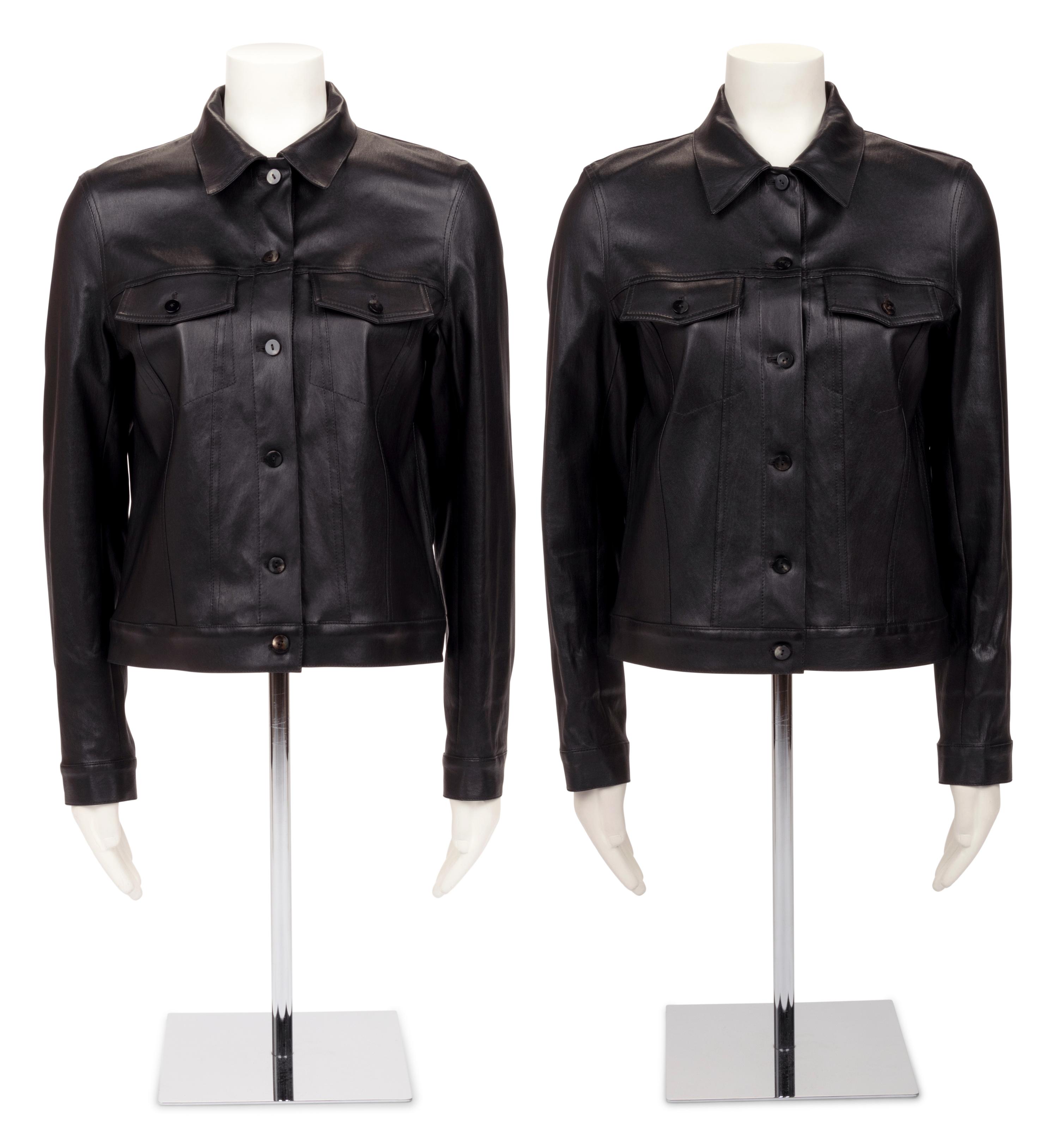 Two Identical The Row Leather Trucker Jackets