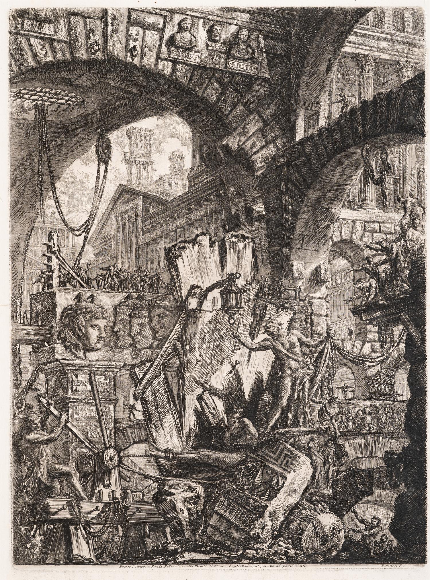 Carceri d'Invenzione (the complete set of 16), 1761