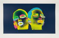 Ed Paschke, (American, 1939-2004), Indigo Deux, 1988