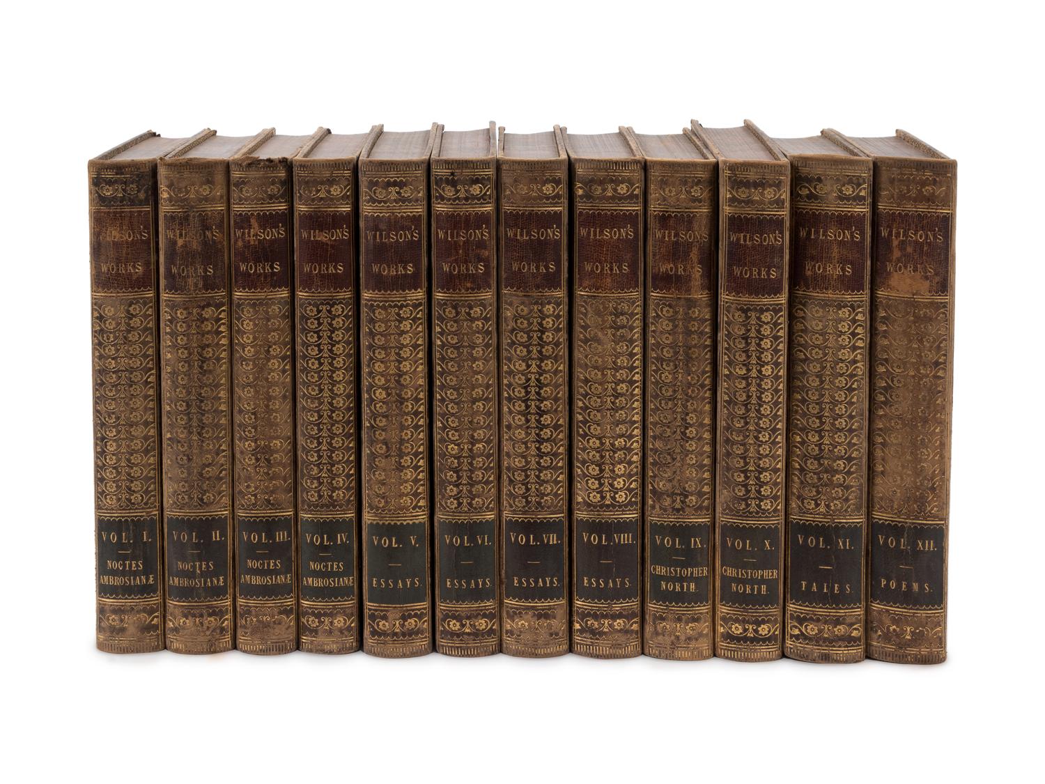 An Assortment of Leatherbound Books, 19th Century