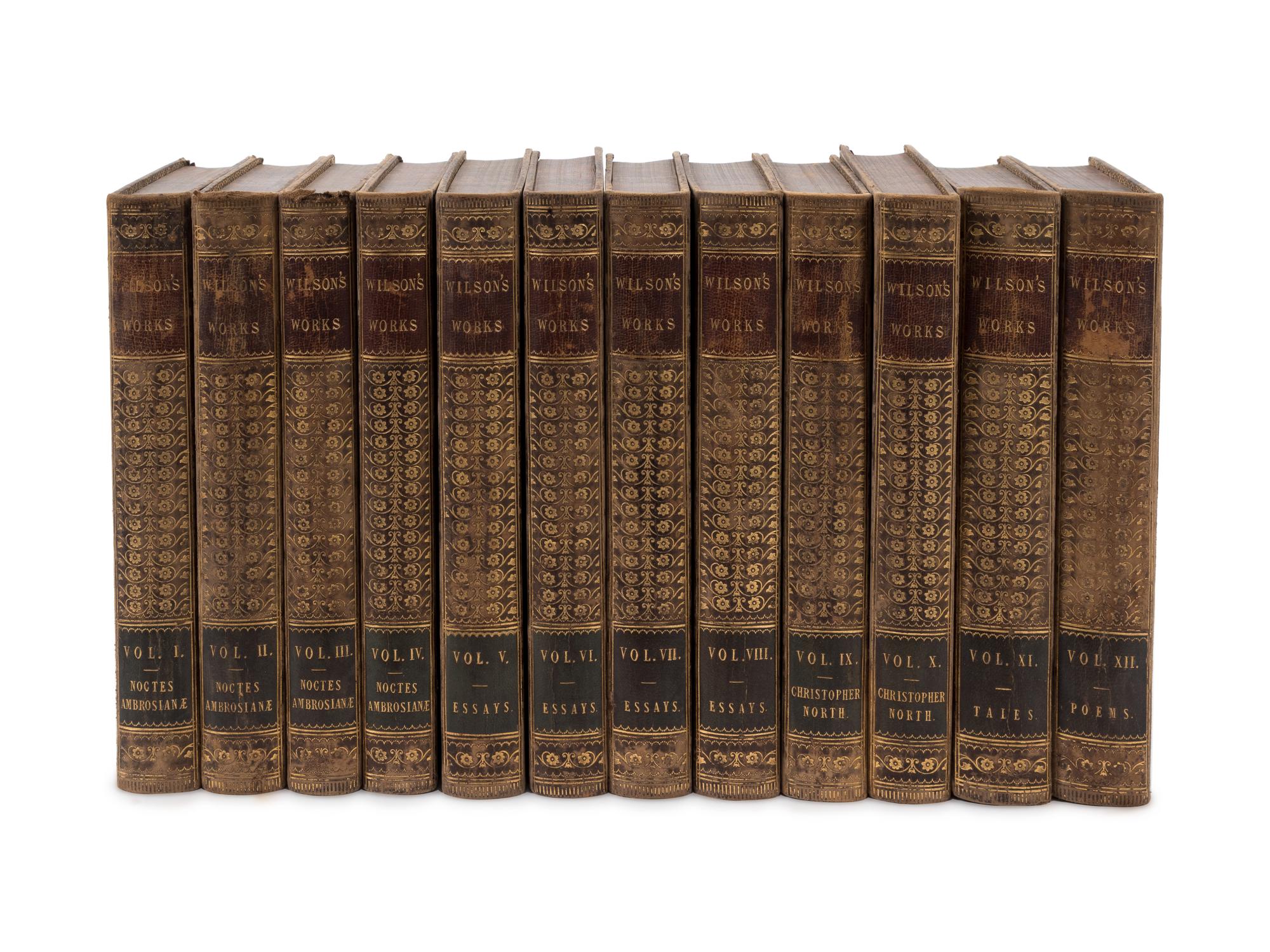 An Assortment of Leatherbound Books, 19th Century