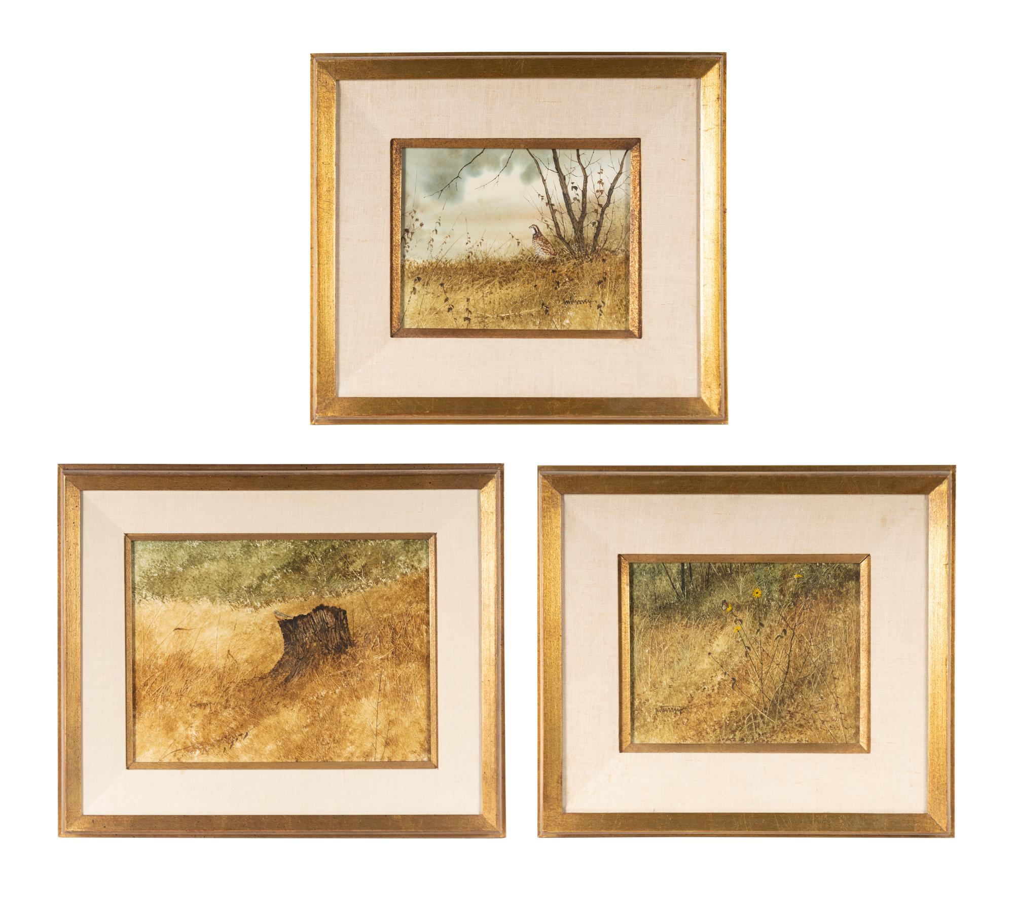 A Group of Three Paintings