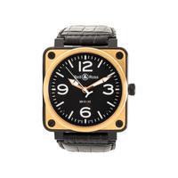 Bell & Ross, Stainless Steel and 18K Rose Gold 'BR01-92' Watch