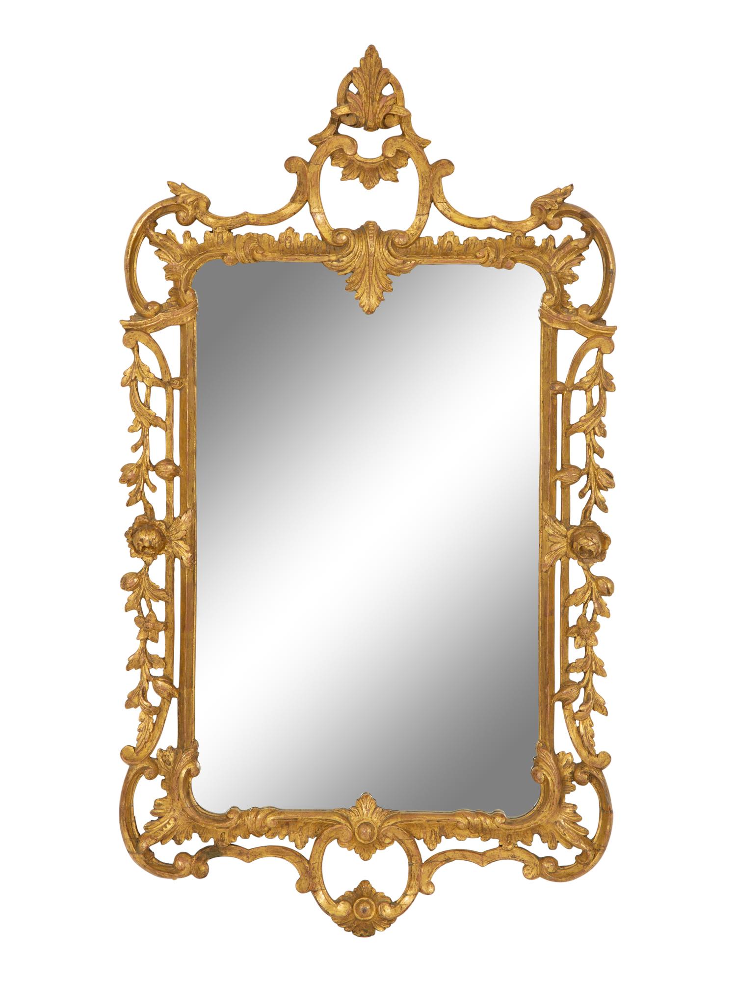 A Louis XV Style Giltwood Mirror