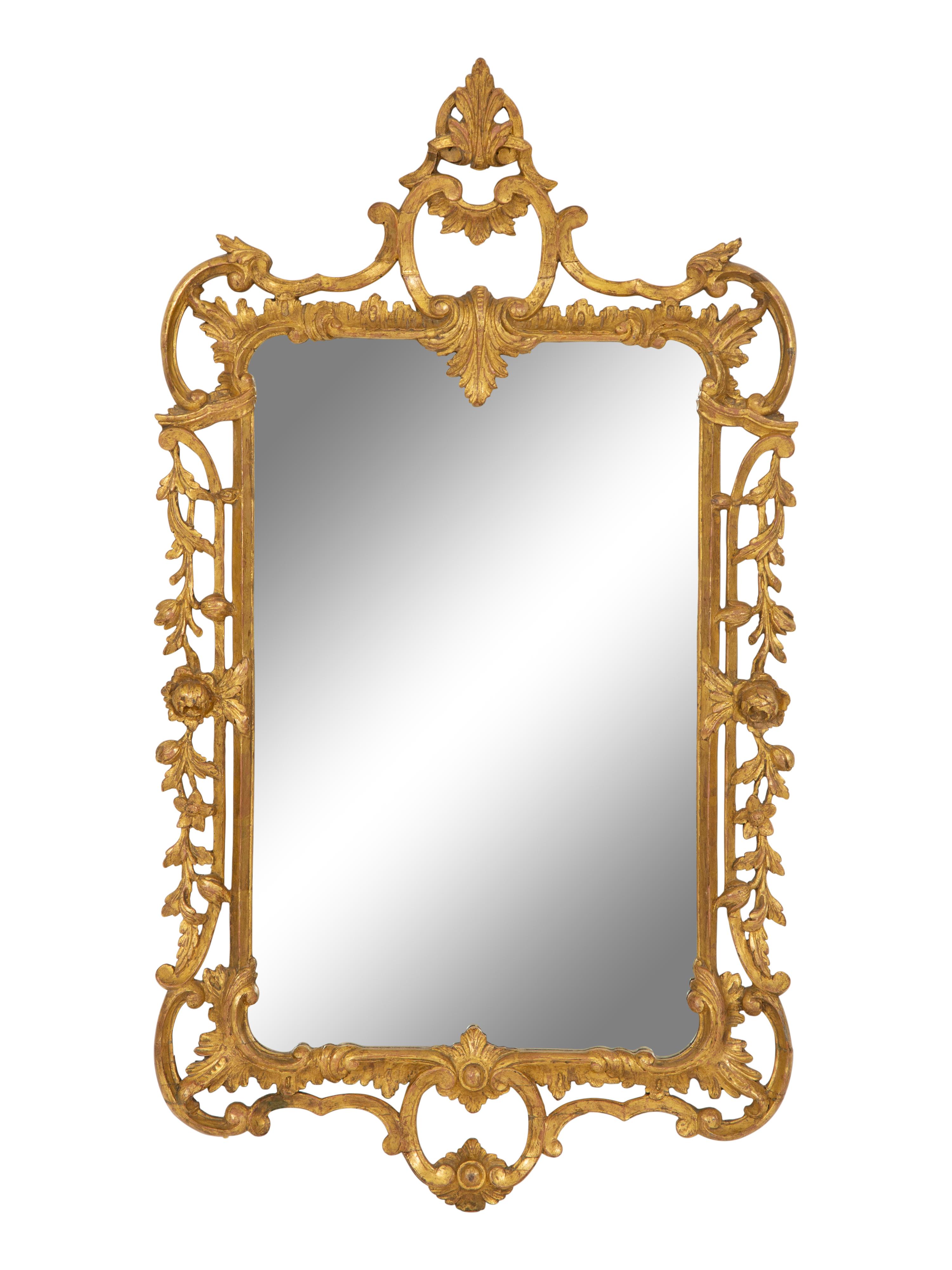 A Louis XV Style Giltwood Mirror