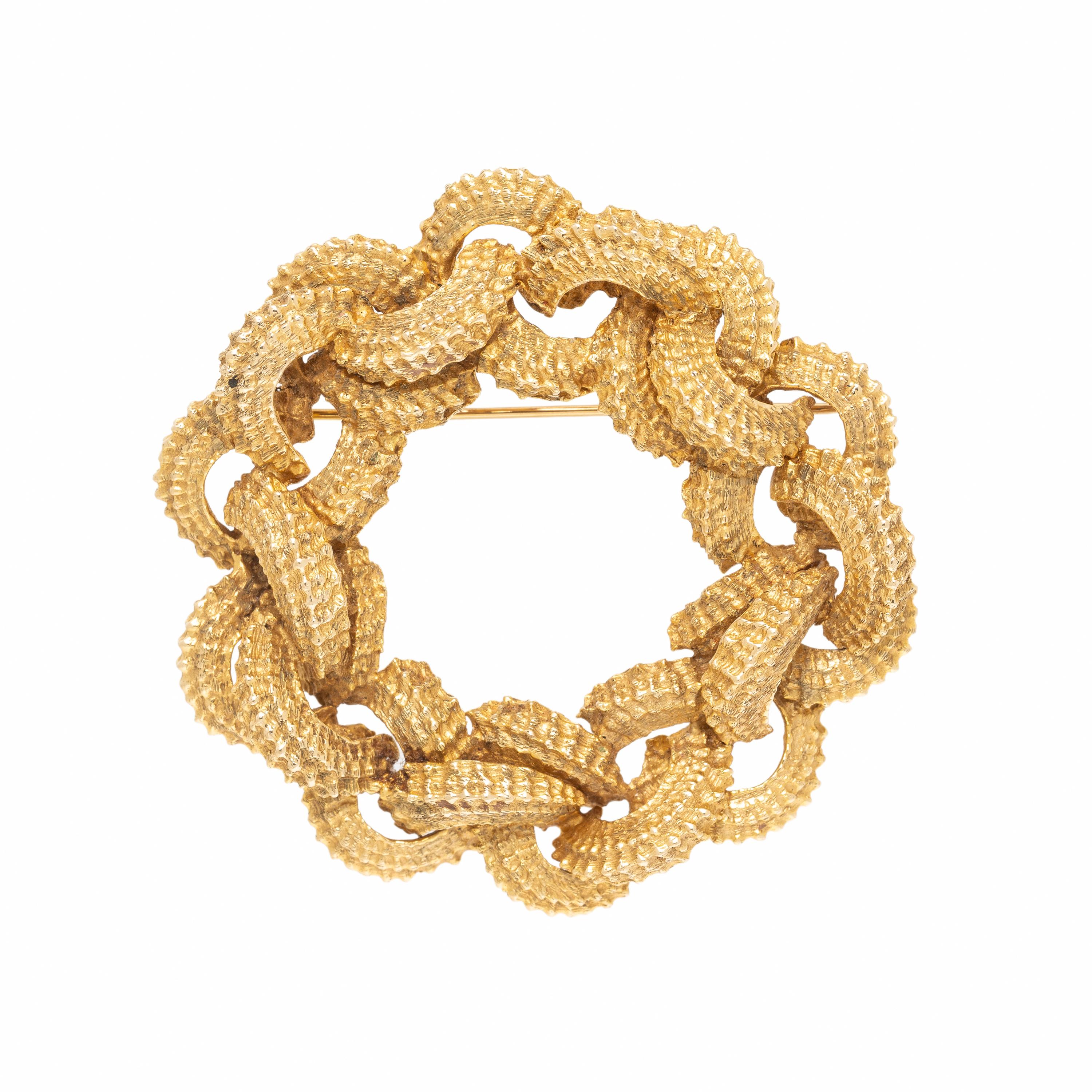 Yellow Gold Brooch