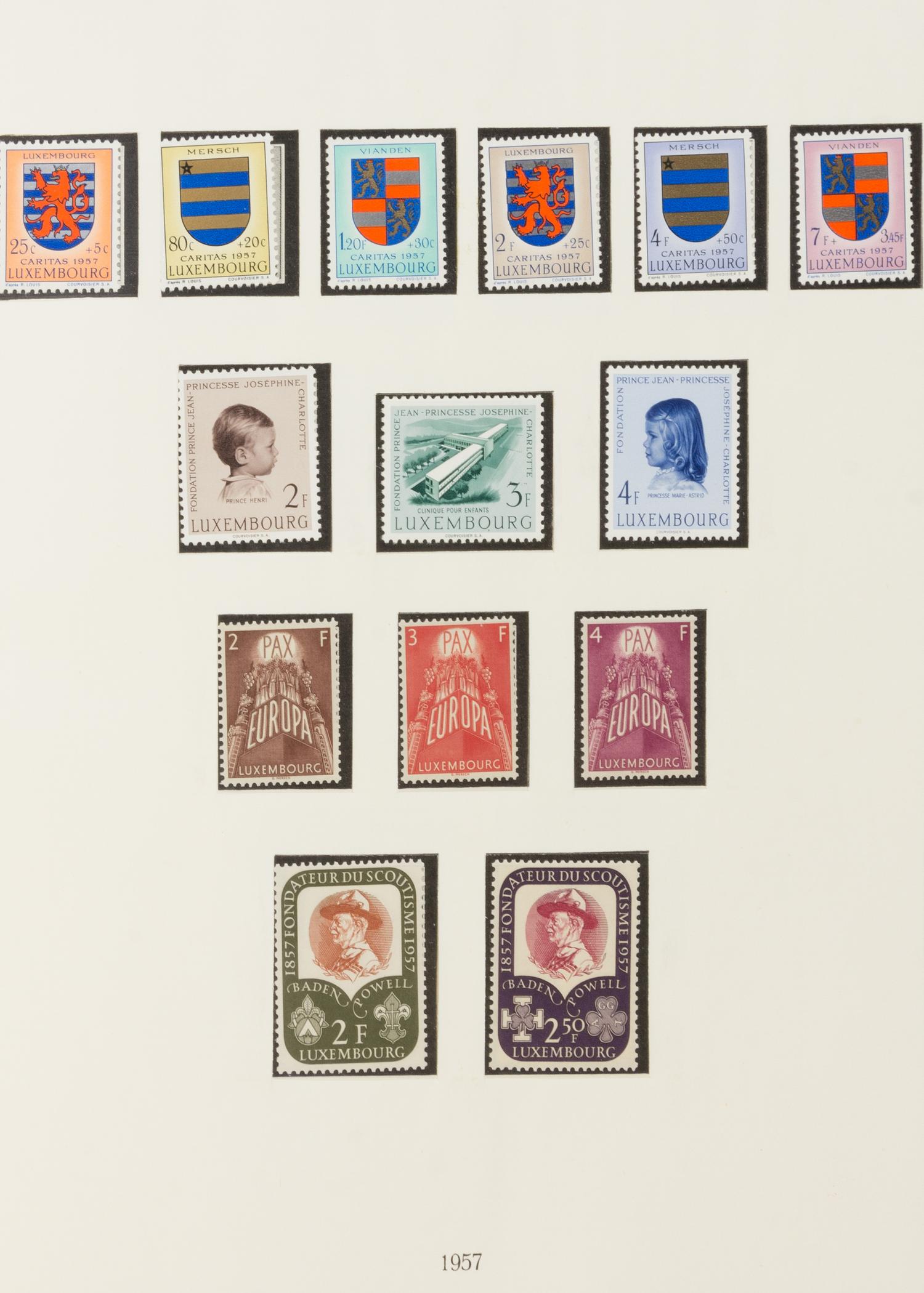 A Collection of Luxembourg Postage Stamps — LIGHTHOUSE STAMP ALBUM-No. 317SF1921-1967