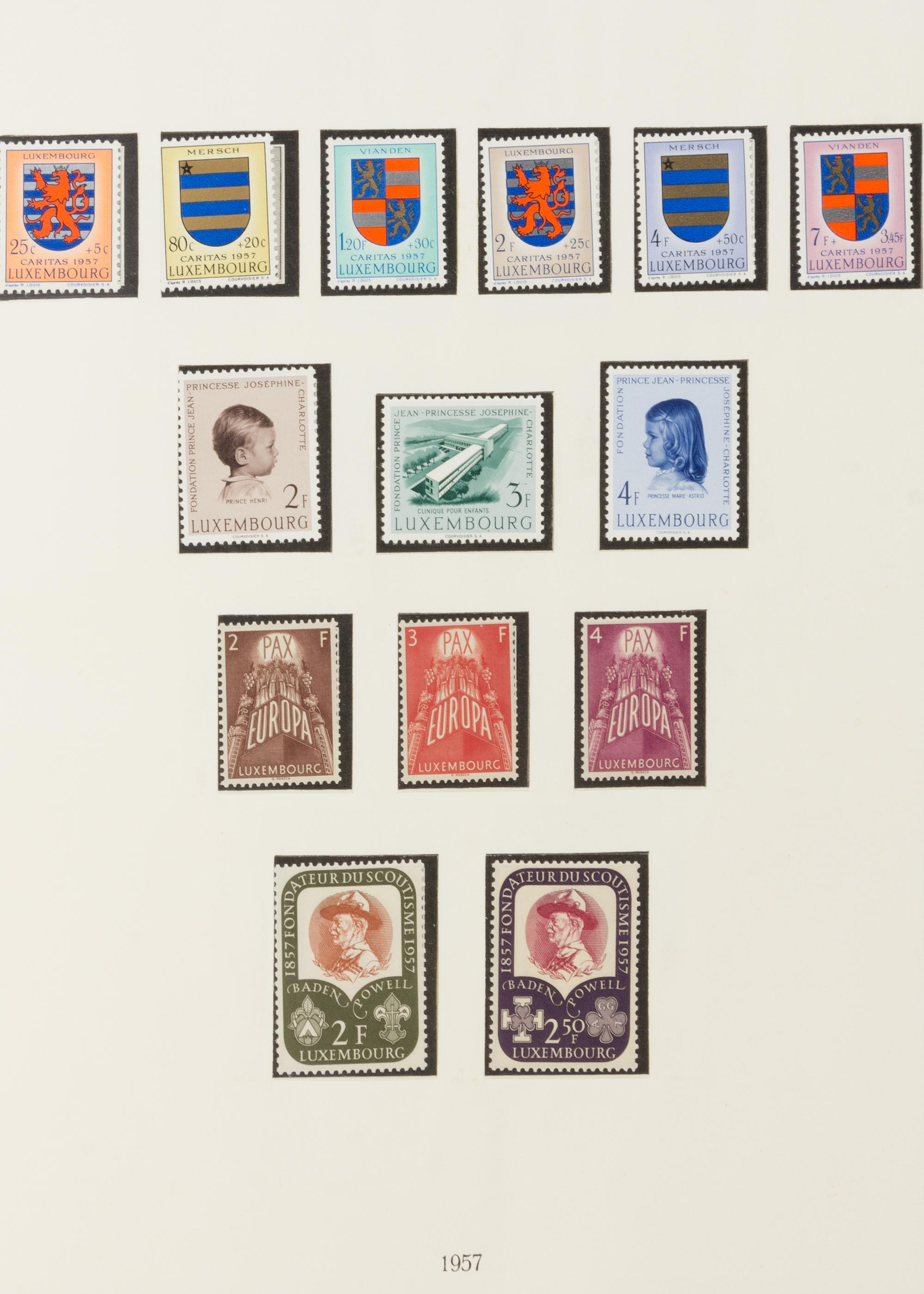 A Collection of Luxembourg Postage Stamps — LIGHTHOUSE STAMP ALBUM-No. 317SF1921-1967