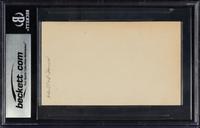 A Frank Home Run Baker Signed Autograph Index Card (Beckett Authentication Services)