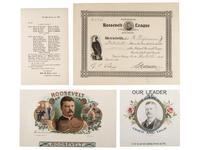 ROOSEVELT, Theodore and W.H. TAFT presidential and campaign photographs and ephemera.