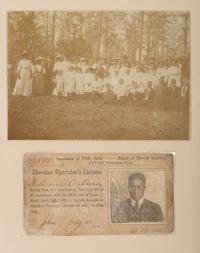 [AFRICAN AMERICANA - OCCUPATIONAL]. City of Philadelphia Elevator Operator's License issued in 1923 to William A. Ogburn (1895-1963).