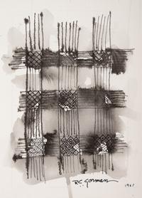 Black and White Abstract Diptych