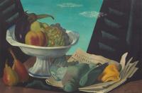 Gino Severini (Italian, 1883-1966) - Natura Morta con Frutta e Caccia
