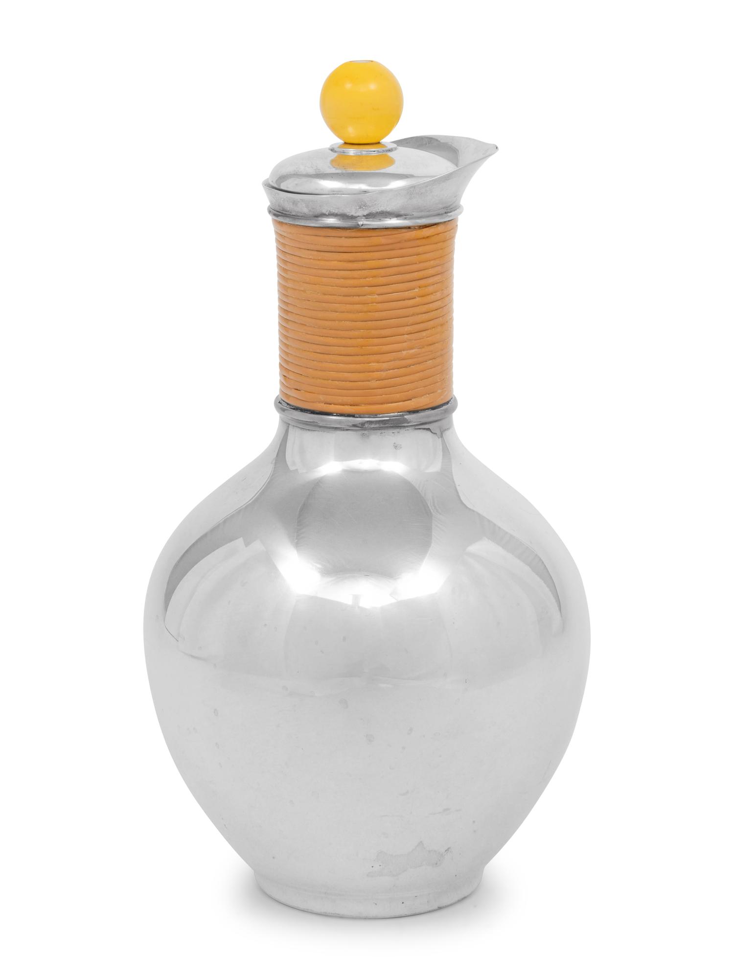 An Edward Buchko Modernist Silver Carafe