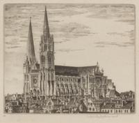 John Taylor Arms, (American, 1887-1953), Chartres, The Magnificent, 1948 and Venetian Filigree (Ca’ d'Oro Venetia), 1931 (a group of 2