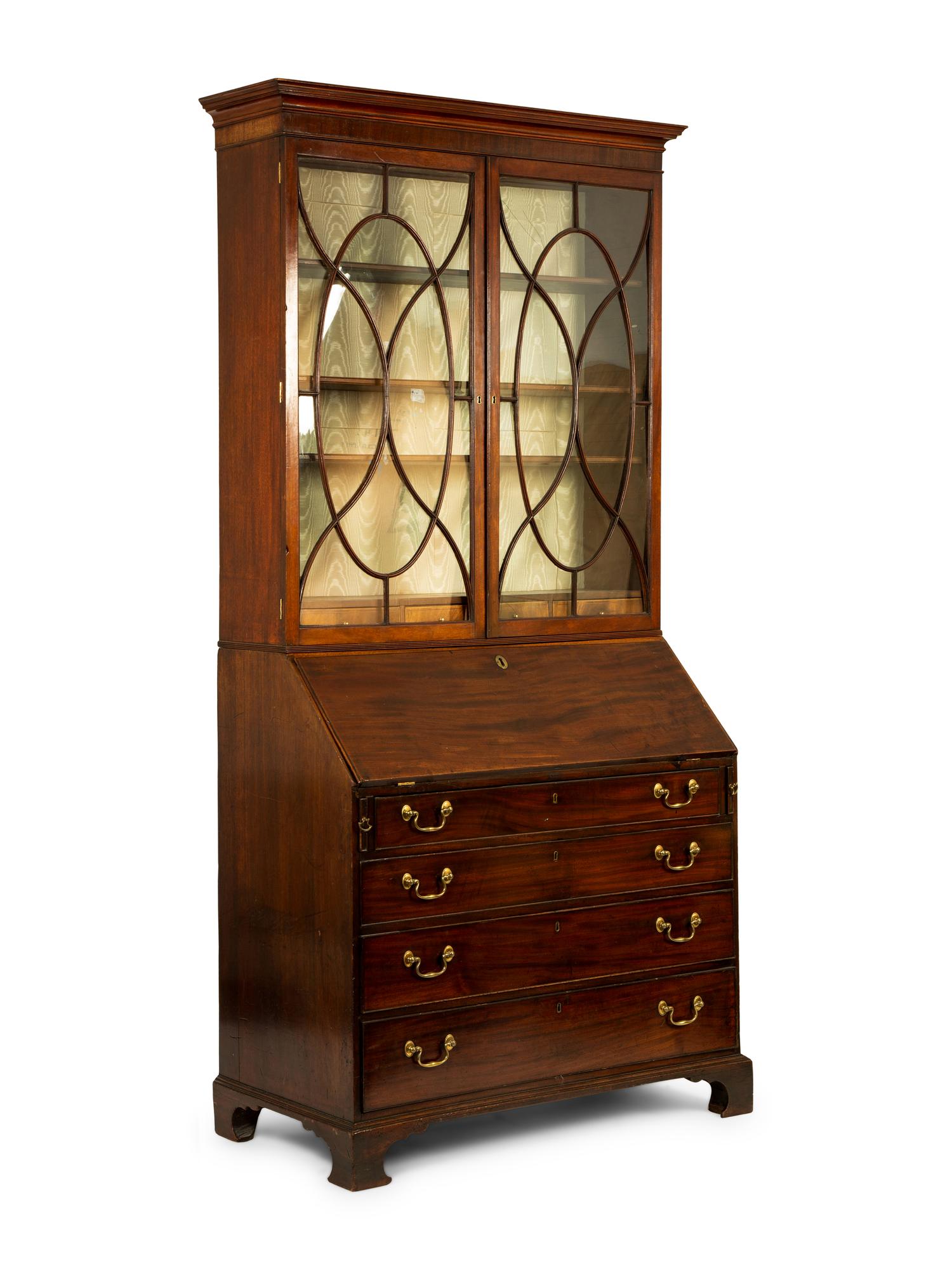 A George III Mahogany Secretary Cabinet — 18TH CENTURY