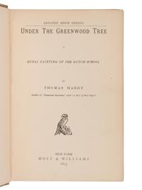 HARDY, Thomas (1840-1928). A group of 13 works, MOST FIRST AMERICAN EDITIONS from the Leisure Hour Series, including: