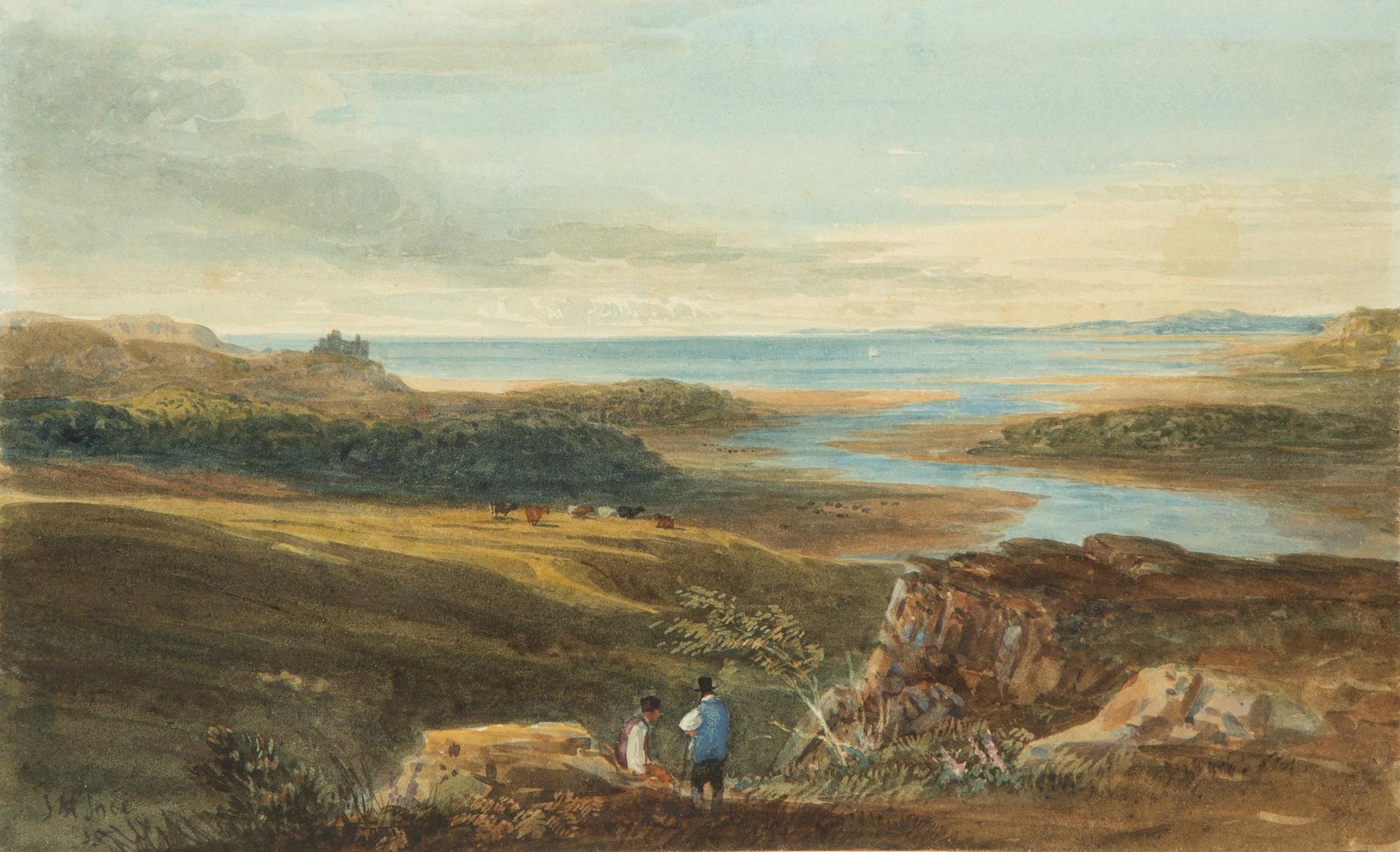 Harlech Castle and the Irish Sea , 1838