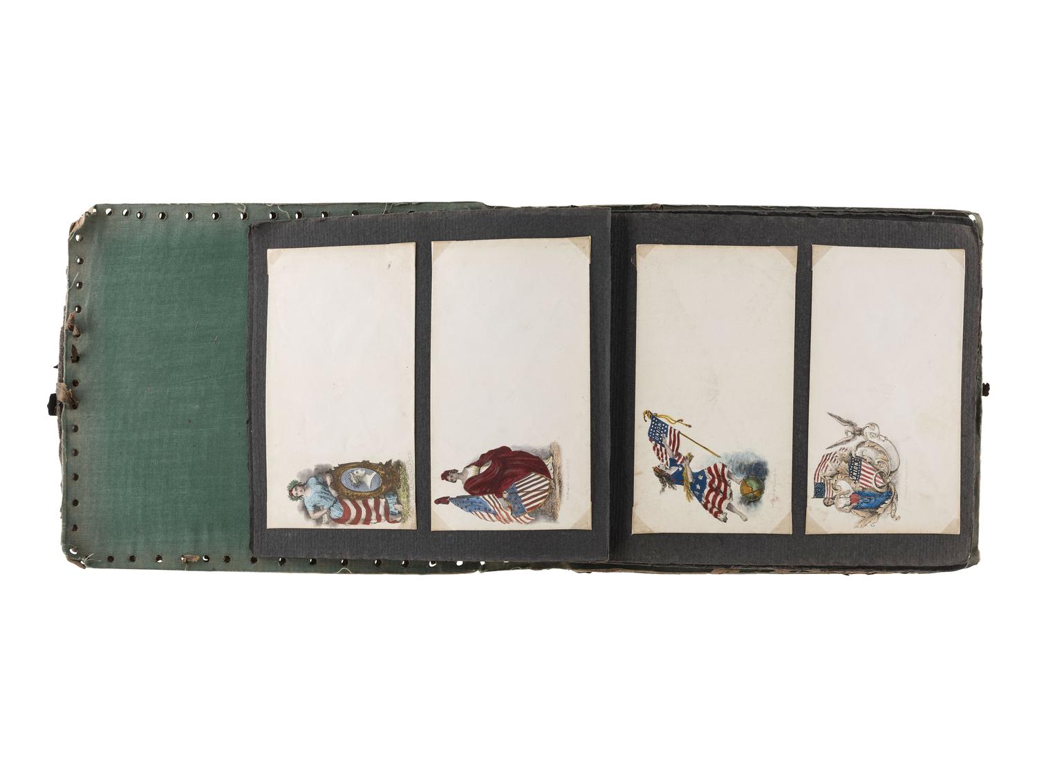 [CIVIL WAR]. A collection of illustrated patriotic covers housed in 2 albums,