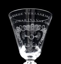 A Dutch Engraved Wine Glass
