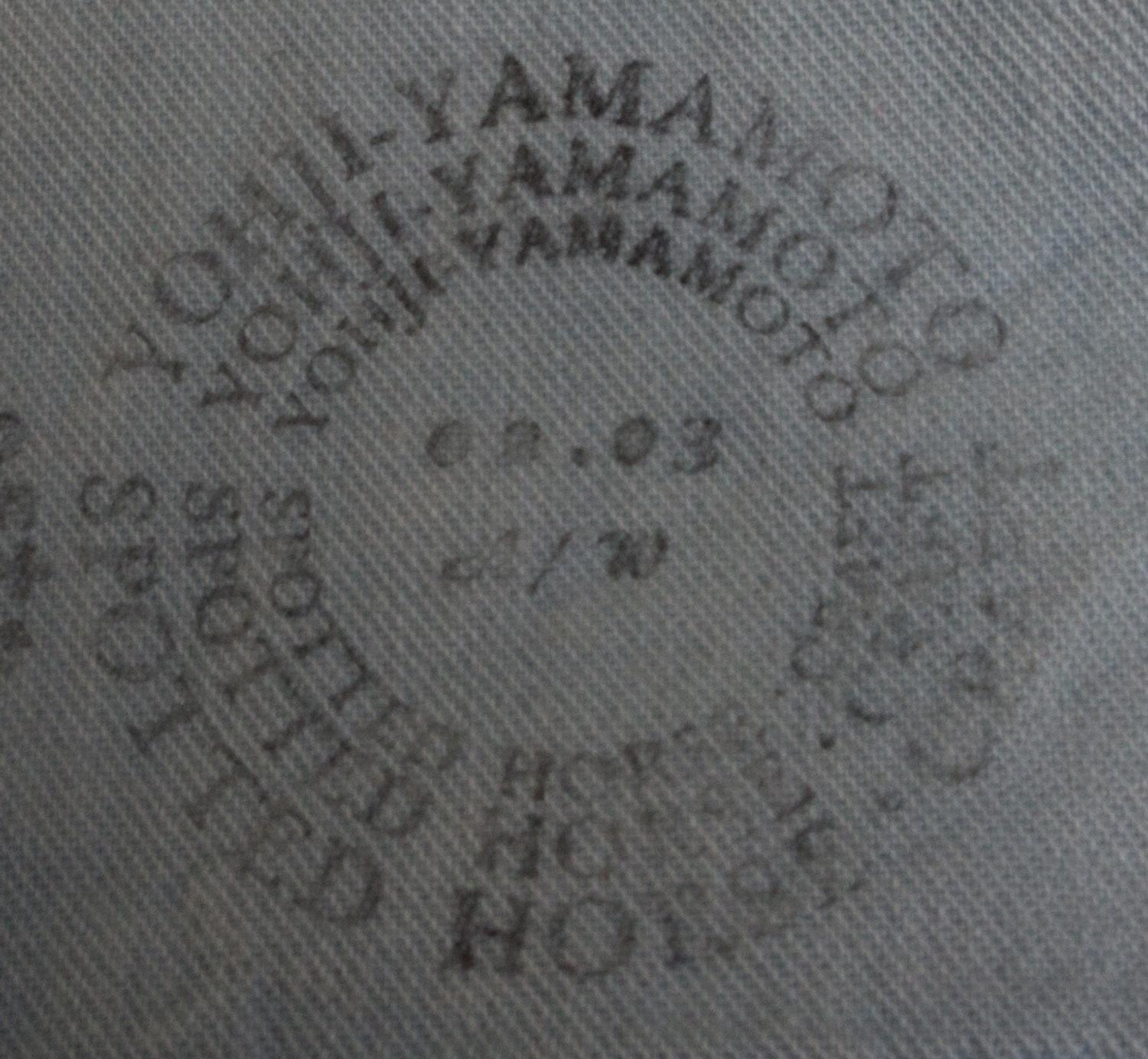A Yohji Yamamoto Denim and Black Wool Skirt, Size 1.