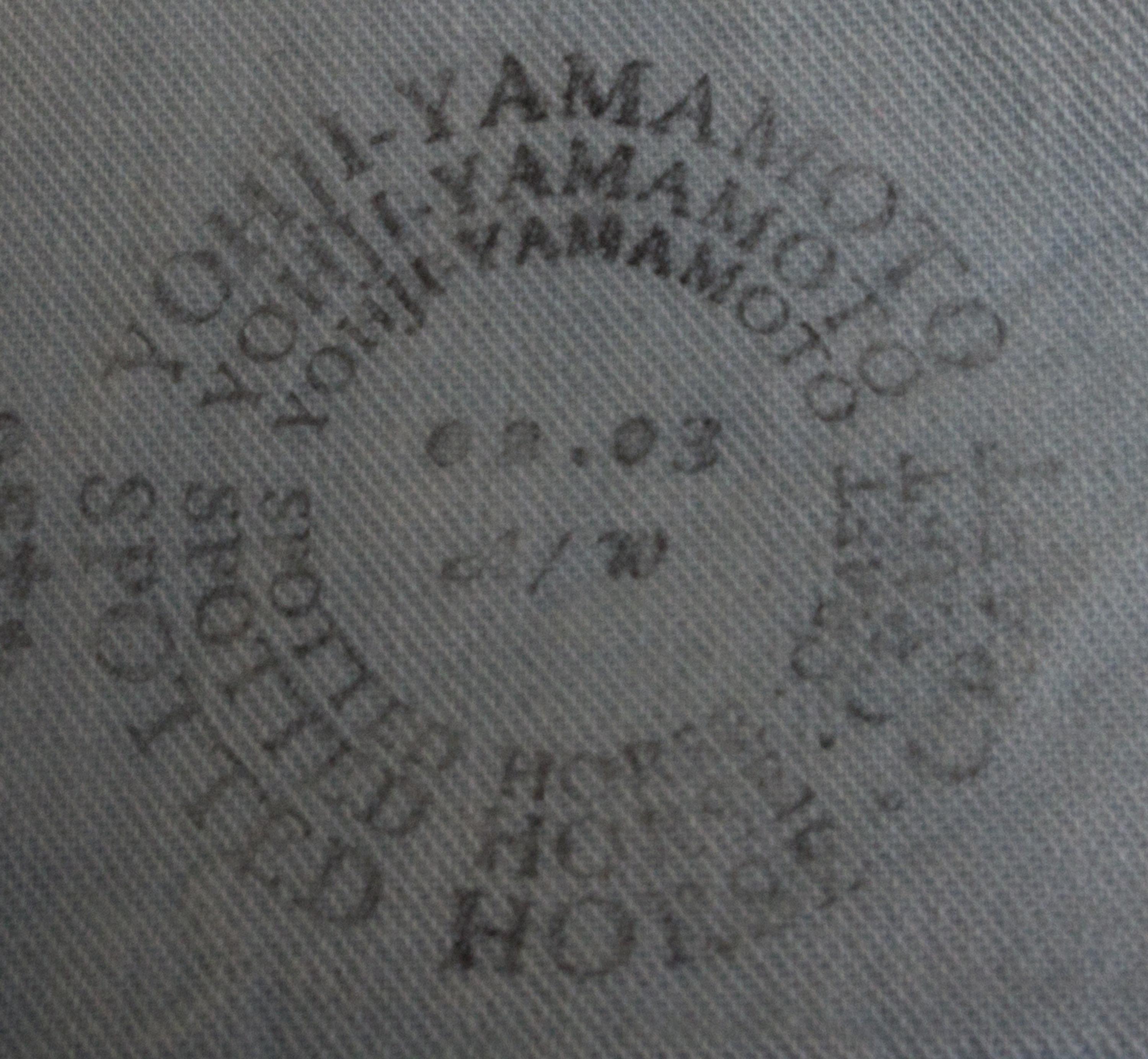 A Yohji Yamamoto Denim and Black Wool Skirt, Size 1.