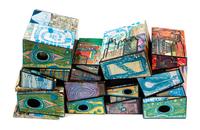 Friedensreich Hundertwasser, (Austrian, 1928-2000), Les hauteurs de machu picchu (Nest of boxes), 1967