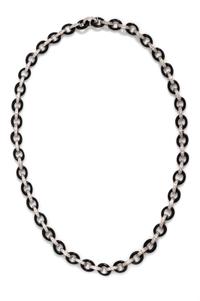 ONYX AND DIAMOND NECKLACE