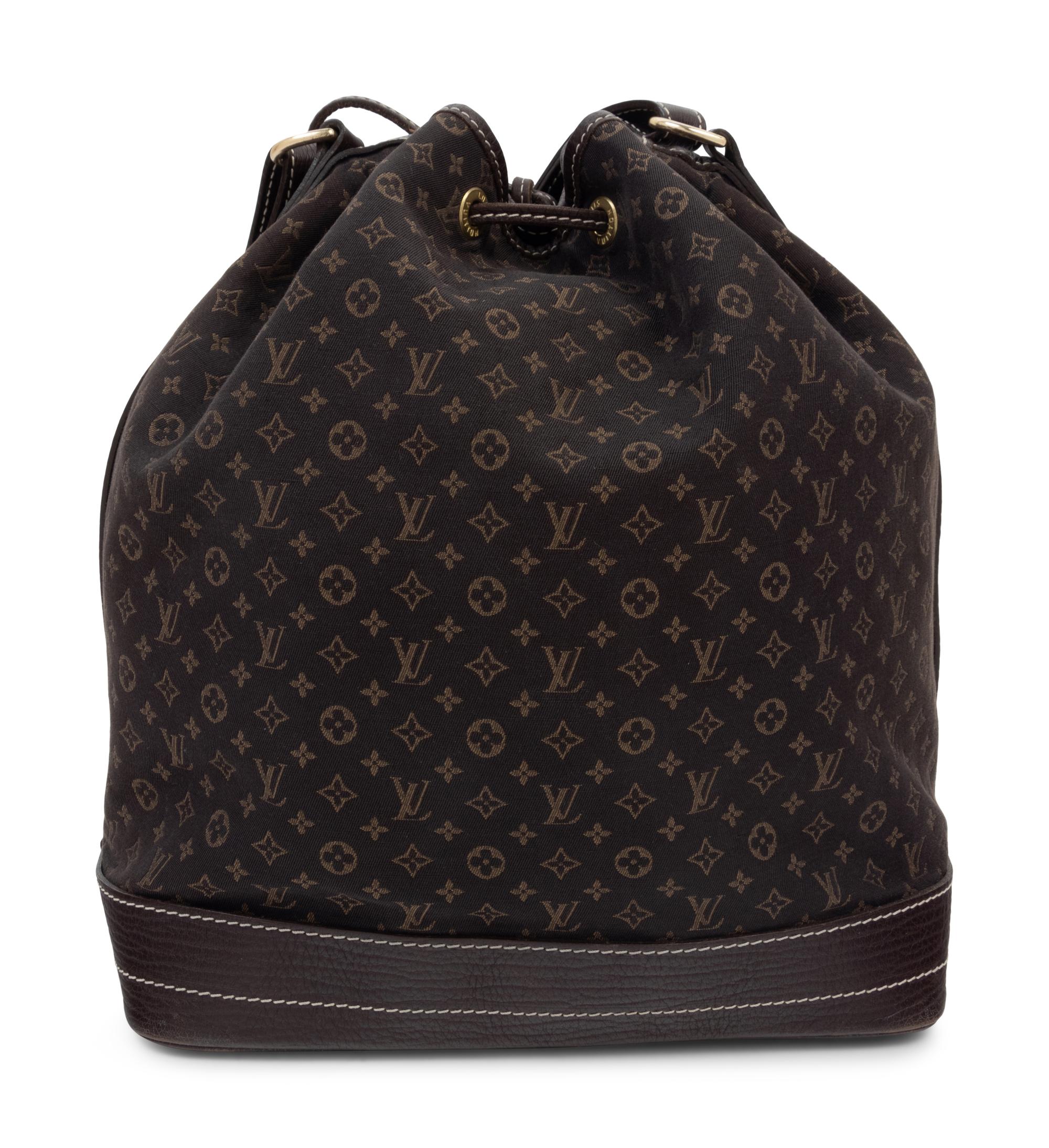 Louis Vuitton Ebene Monogram Mini Lin Noe Bag, 2007