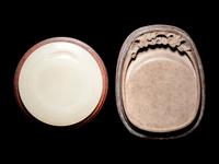 Two Chinese Inkstones and Covers