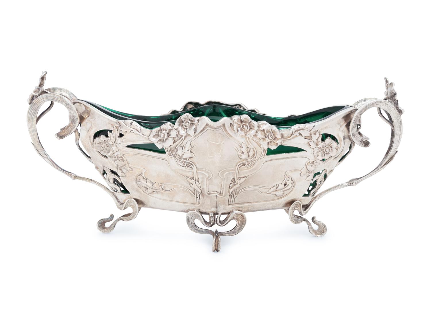 An Austro-Hungarian Art Nouveau Silver Center Bowl