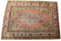 Kayseri silk rug central anatolia, mid 20th century