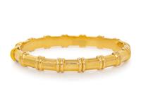An 18 Karat Yellow Gold Bangle Bracelet, Italian,