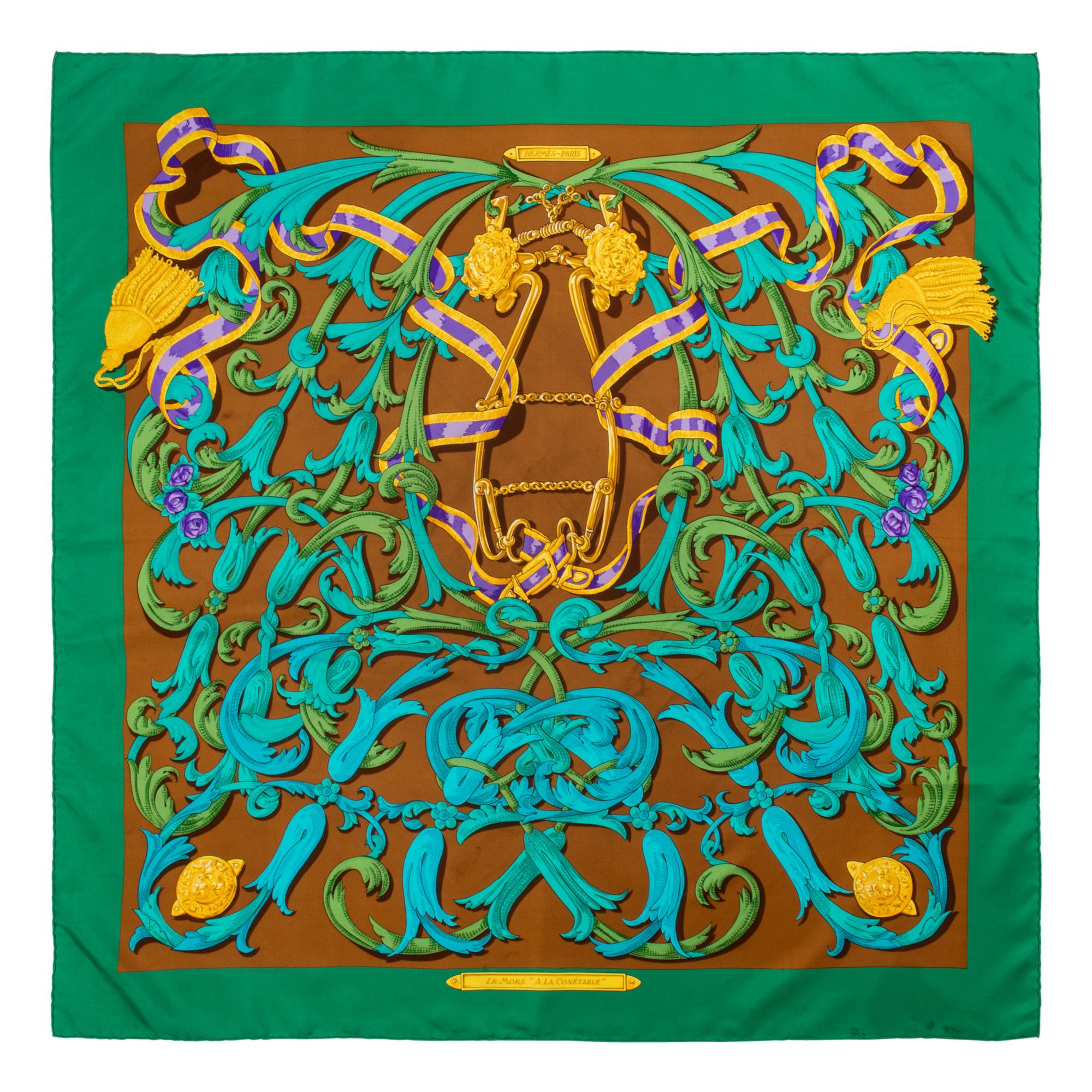 Three Hermès 90cm Scarves, 1960-70