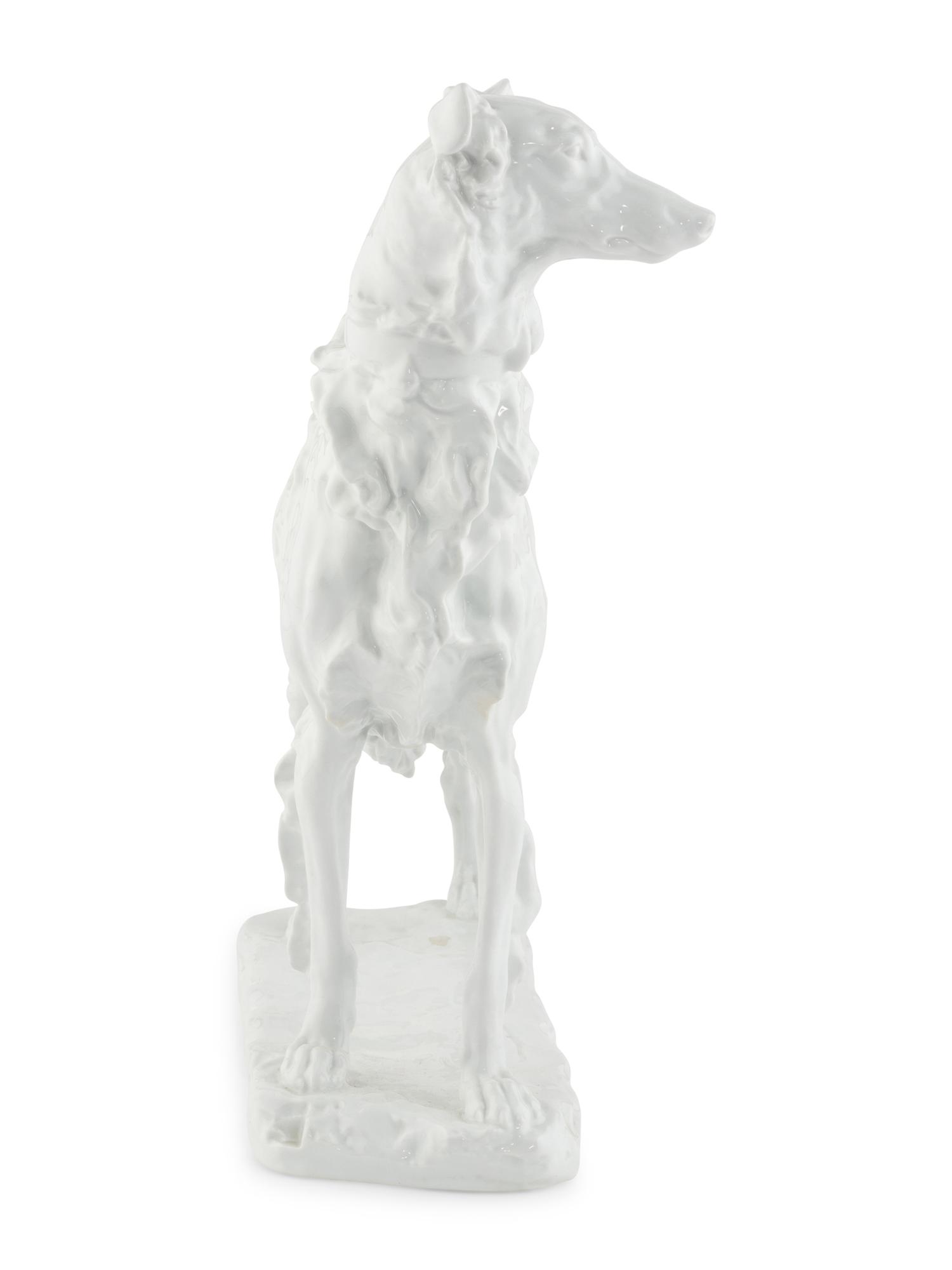 A Herend Porcelain Model of a Russian Greyhound