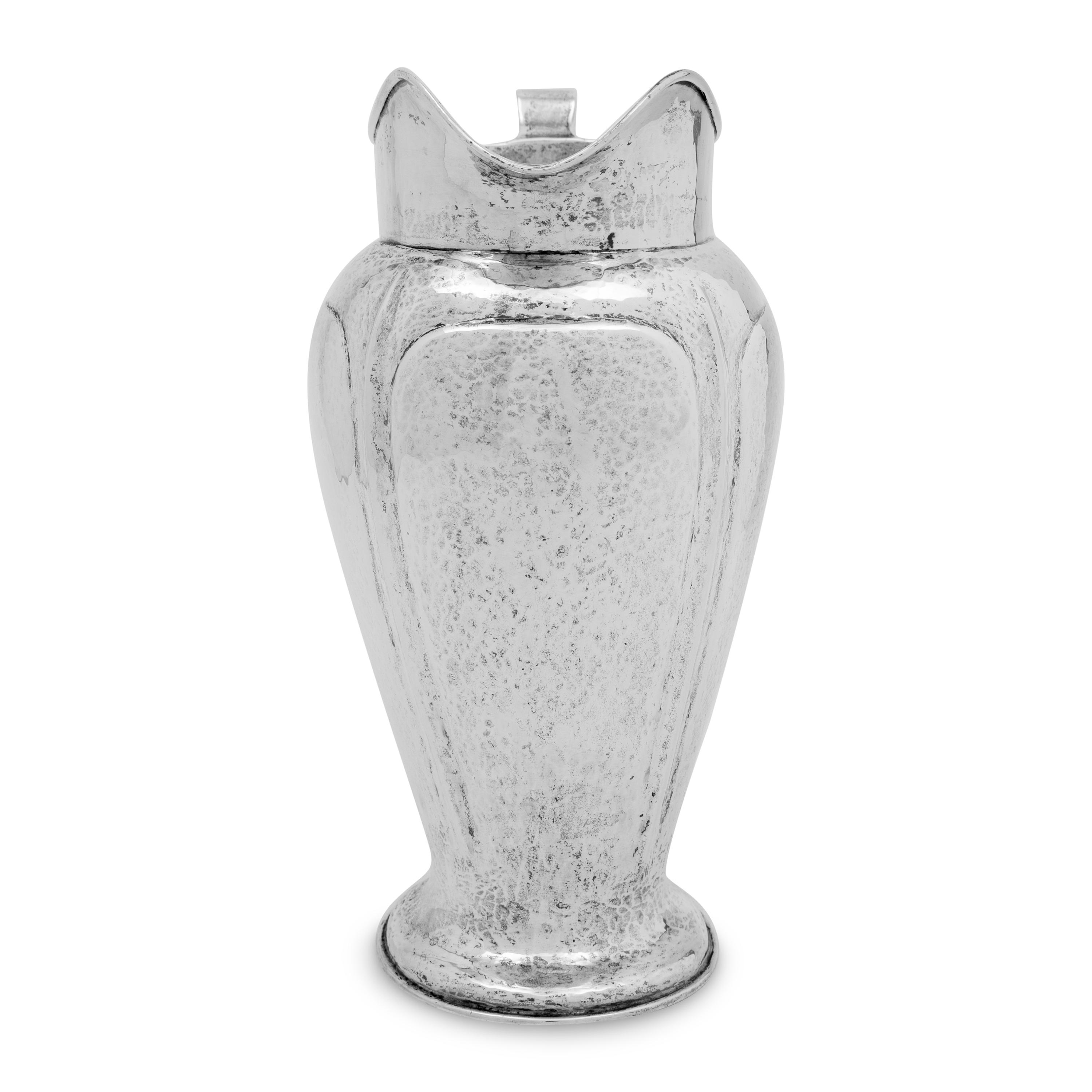 An American Arts and Crafts Silver Pitcher