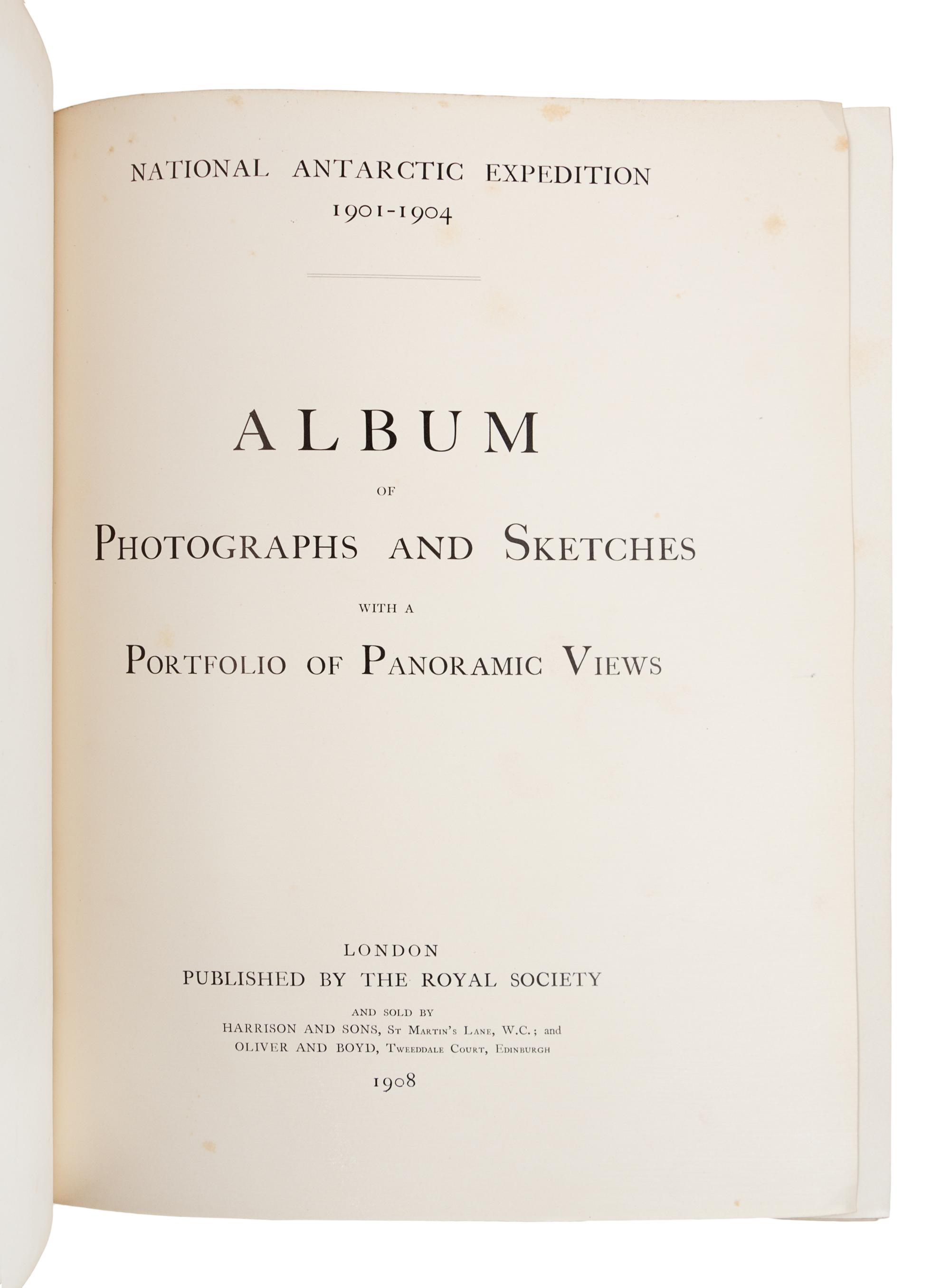 SCOTT, Robert Falcon, Captain (1868-1912). National Antarctic Expedition 1901-1904. Scientific Reports. London, 1907-13. 1ST ED.