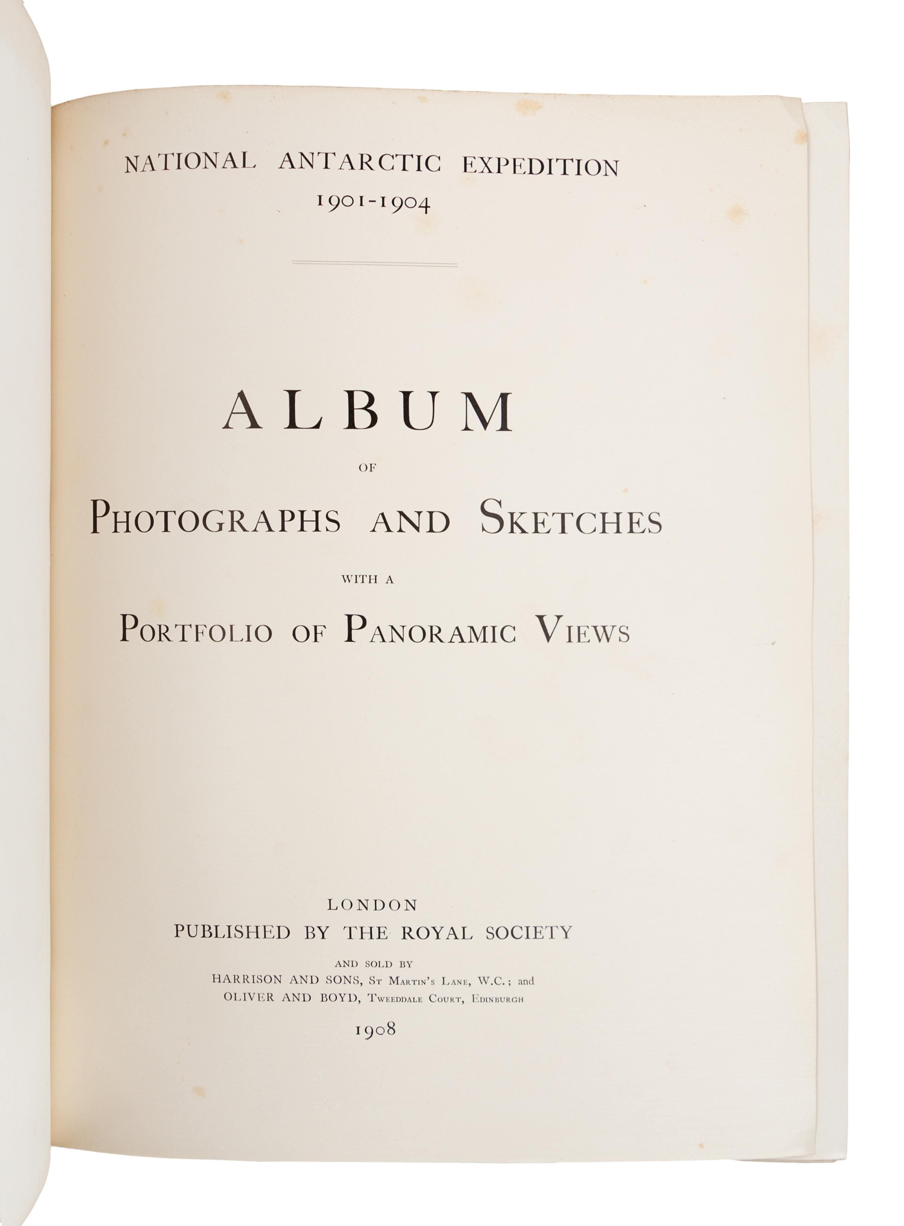 SCOTT, Robert Falcon, Captain (1868-1912). National Antarctic Expedition 1901-1904. Scientific Reports. London, 1907-13. 1ST ED.