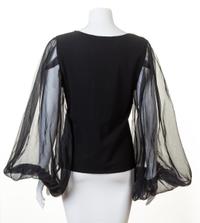 A Valentino Black Sweater, No size.